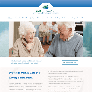 Valley Comfort Inc. | A Dementia and Alzheimer's Care Residence