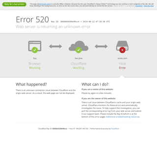 scnez.com | 520: Web server is returning an unknown error