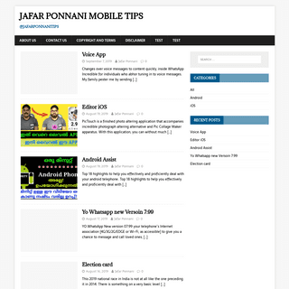 Jafar Ponnani Mobile Tips – @jafarponnanitips
