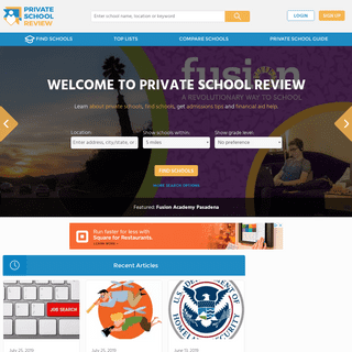 Private School Review - Profiles of USA Private Schools