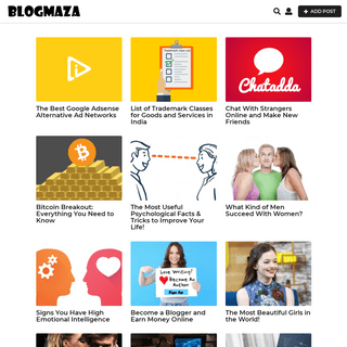 BlogMaza – Love Writing? Become A Blogger!