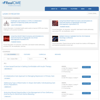 RealCME - Course Library