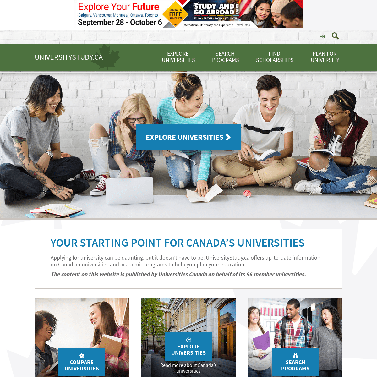 Universities Canada Study Information | UniversityStudy.ca