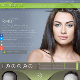 Non Surgical Nose Job | Rhinoplasty Without Surgery in Los Angeles