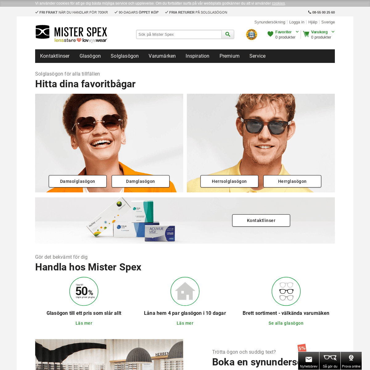 Köp dina glasögon hos Europas ledande optiker online Mister Spex