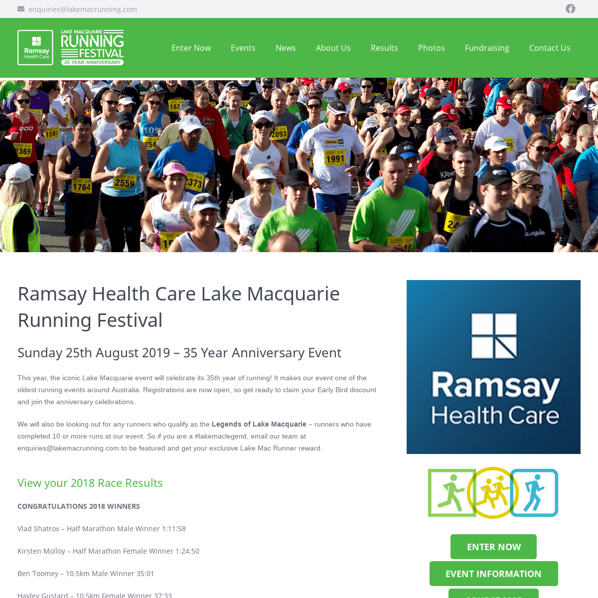 Lake Macquarie Running Festival – Enter Now