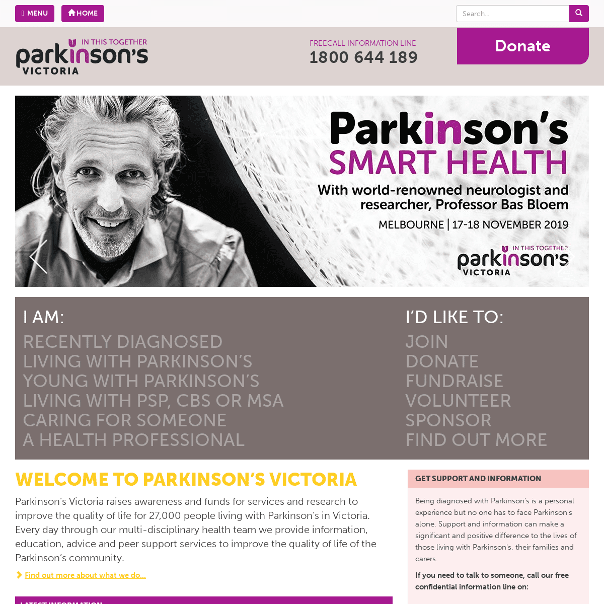 Parkinson’s Victoria – We’re in this together