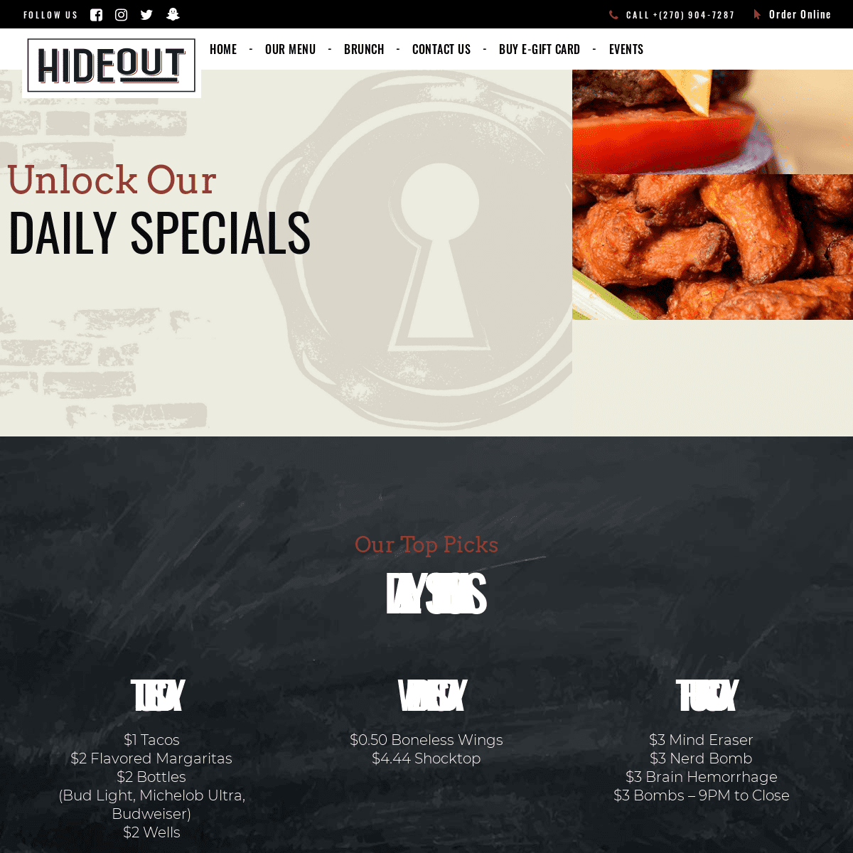 Hideout – Bar & Grill, Bowling Green KY