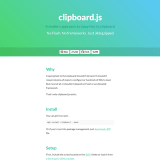A complete backup of clipboardjs.com