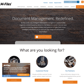 M-Files: Intelligent Information Management Solutions | M-Files