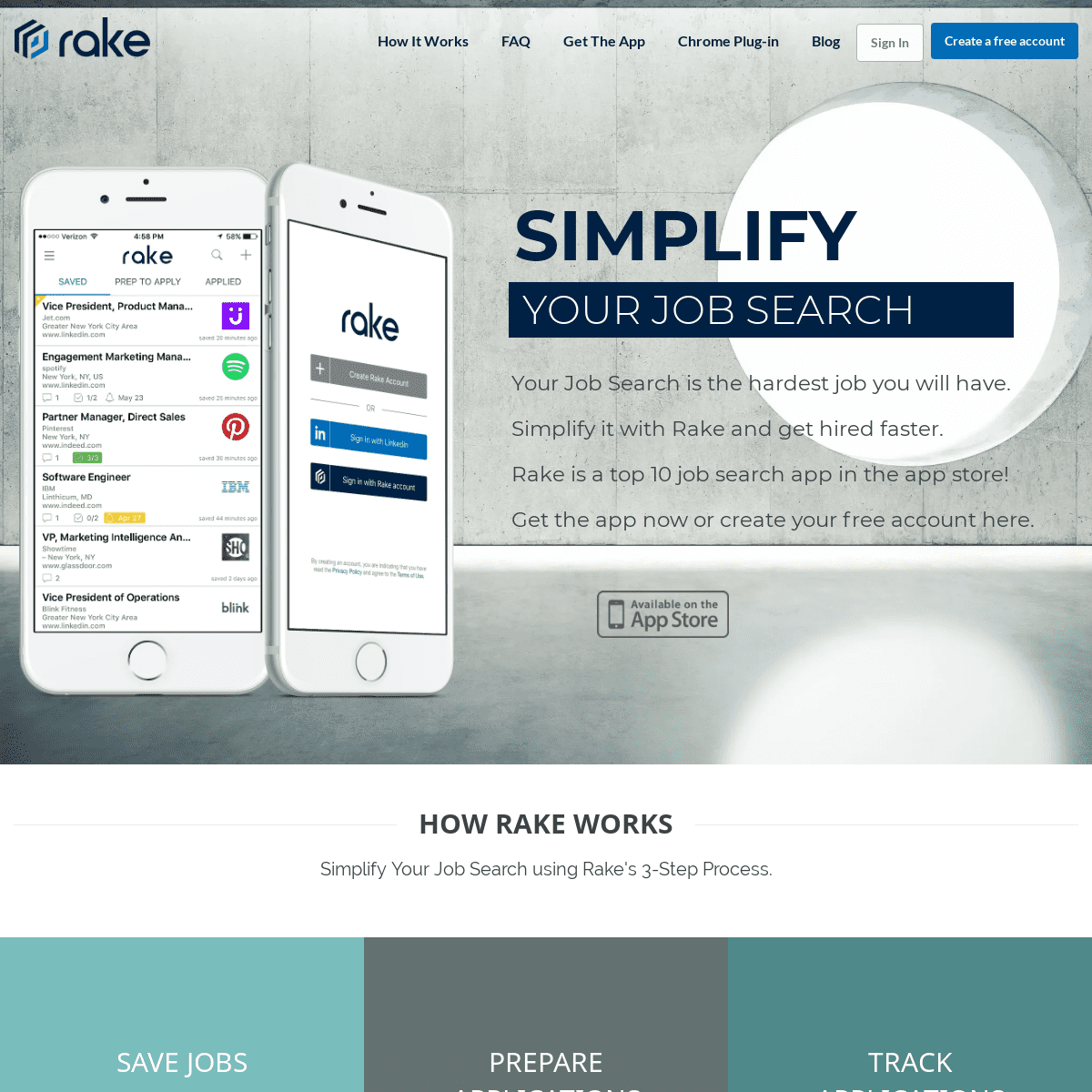 Rake - Job Search Simplified. Save jobs for later, apply when ready.