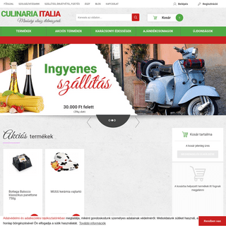 Olasz élelmiszer - Culinaria Italia