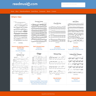 Sheet Music Publishing | Online Store | Saxophone Music | Reed Music
