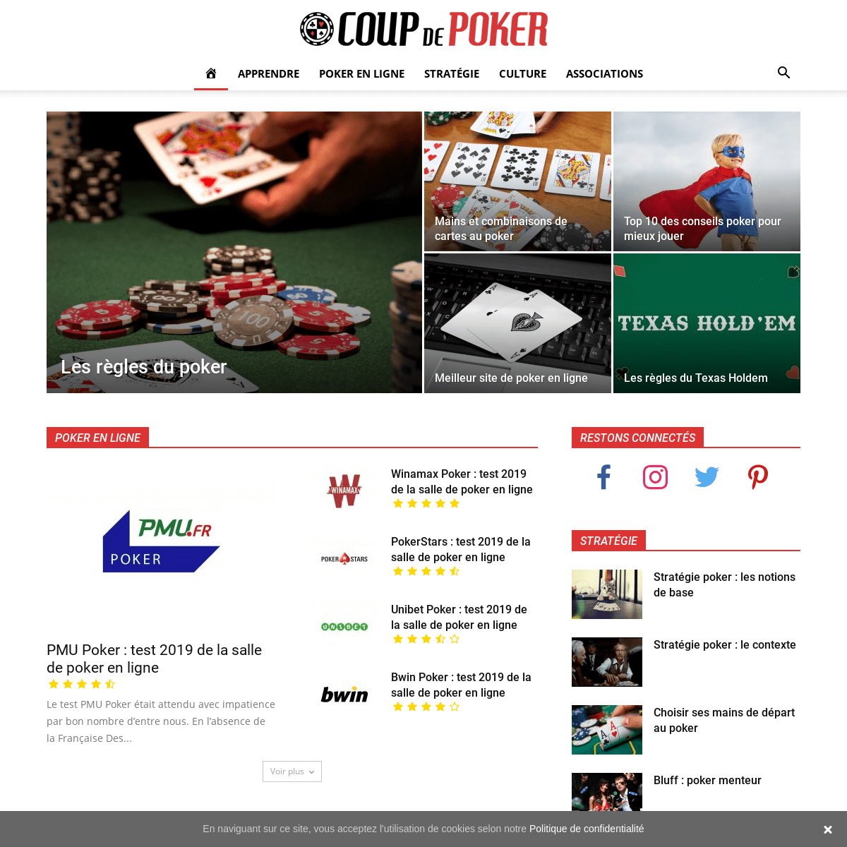 Coup de Poker : guide en ligne gratuit du poker en France