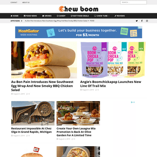 Chew Boom | Food News and Culture