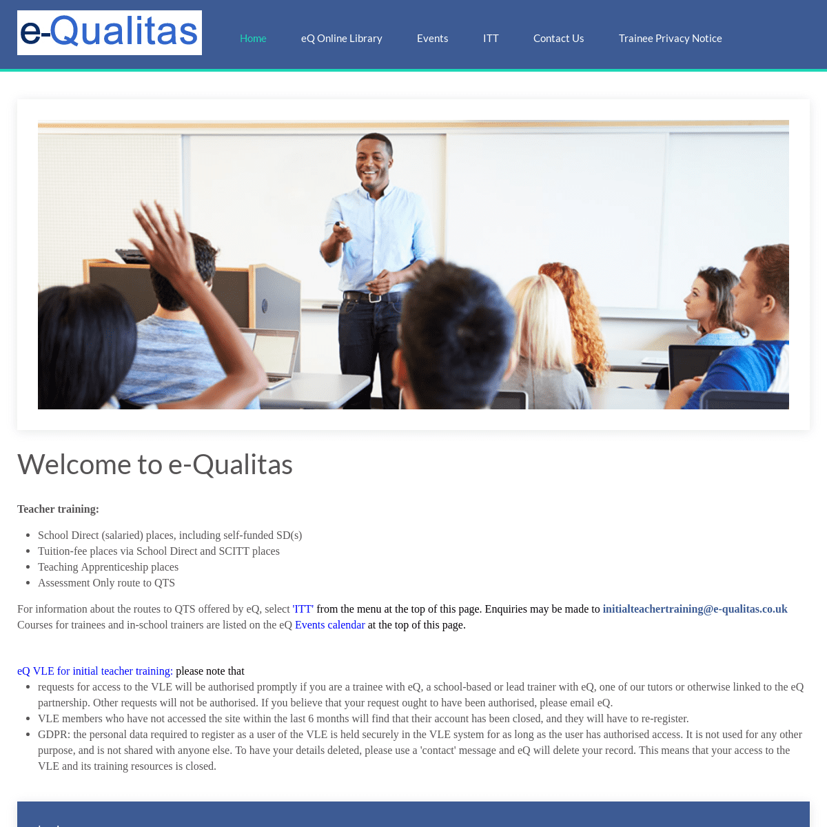 A complete backup of e-qualitas.org.uk