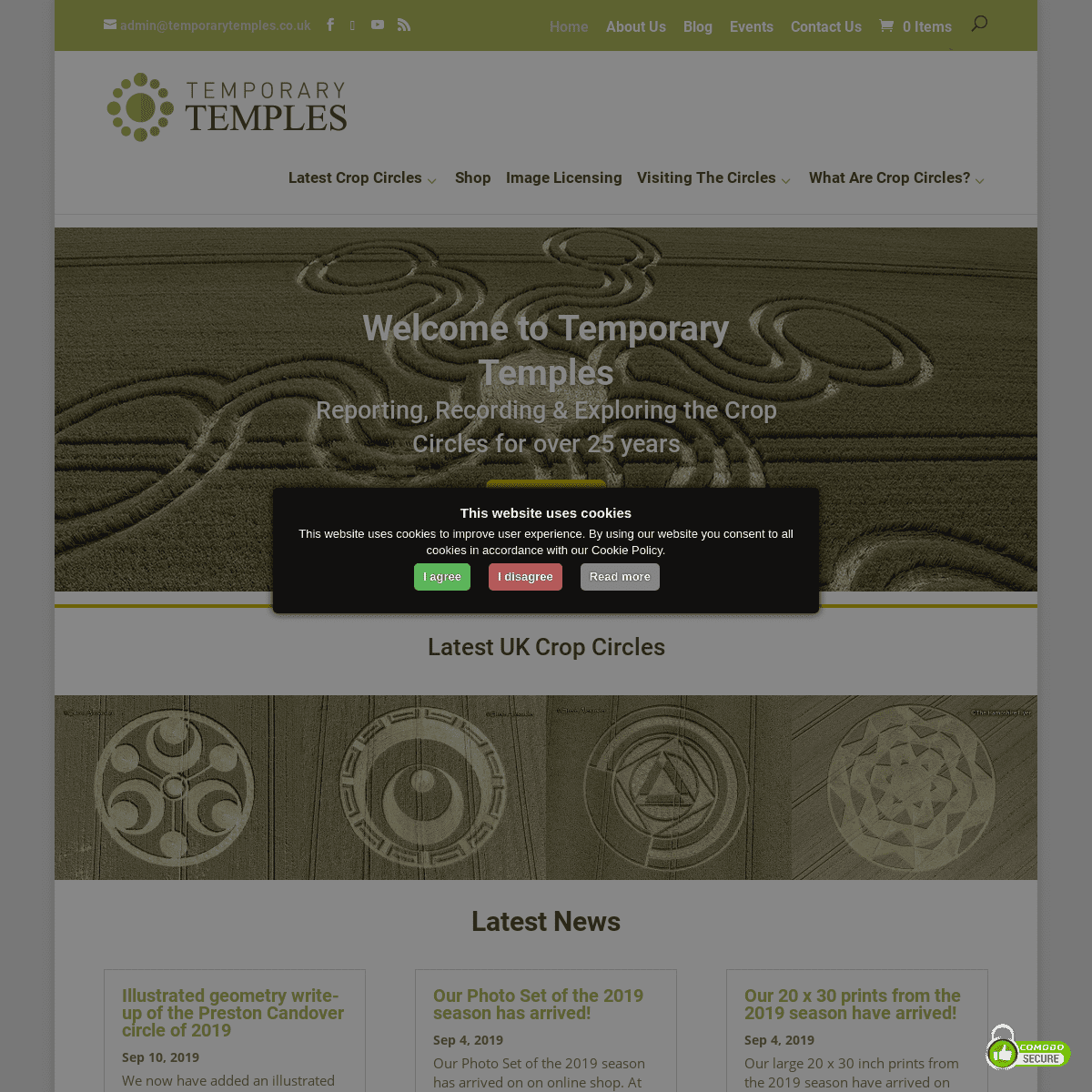 Temporary Temples | The Latest UK Crop Circles