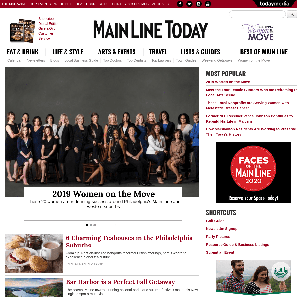 Main Line Today - Philadelphia, PA - Dining, Shopping, Nightlife, Resources, Signature Events, Bride, Home