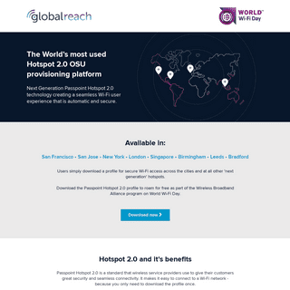 Hotspot 2.0 OSU | GlobalReach - World Wi-Fi Day™