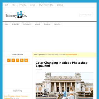IndustryDev - Web Design & Photography Blog
