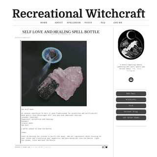 A complete backup of recreationalwitchcraft.tumblr.com