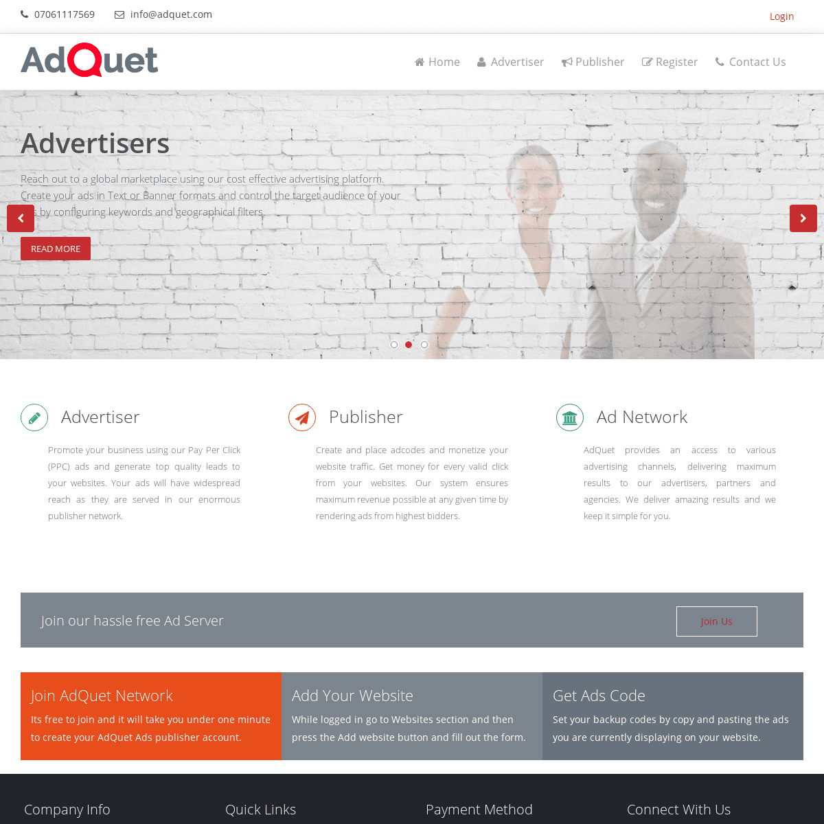 A complete backup of adquet.com