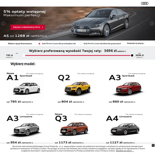 Oferta promocyjna Audi - Strona główna