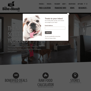 Bone & Biscuit Co. | The Natural Solution For Your Pets!