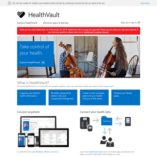 A complete backup of healthvault.com