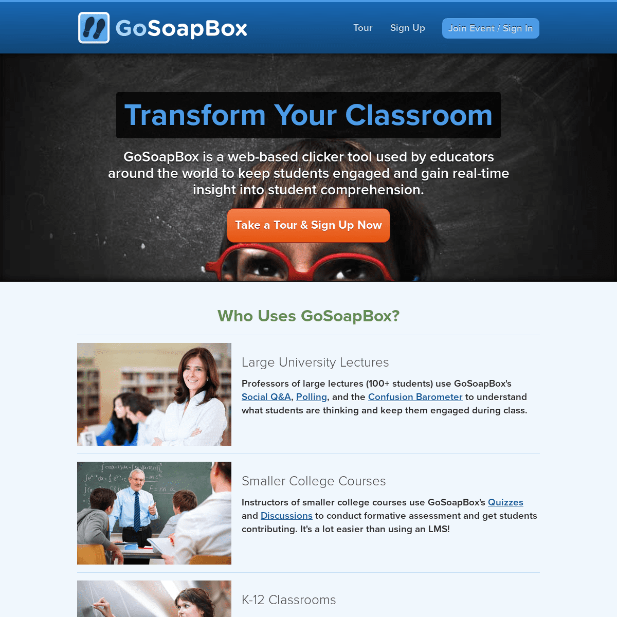 Student Response System - Learn From Your Students - GoSoapBox