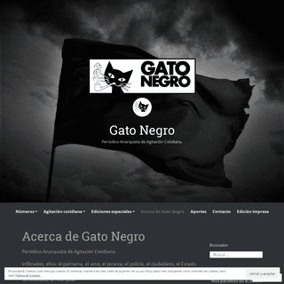 Gato Negro  – Periódico Anarquista de Agitación Cotidiana.