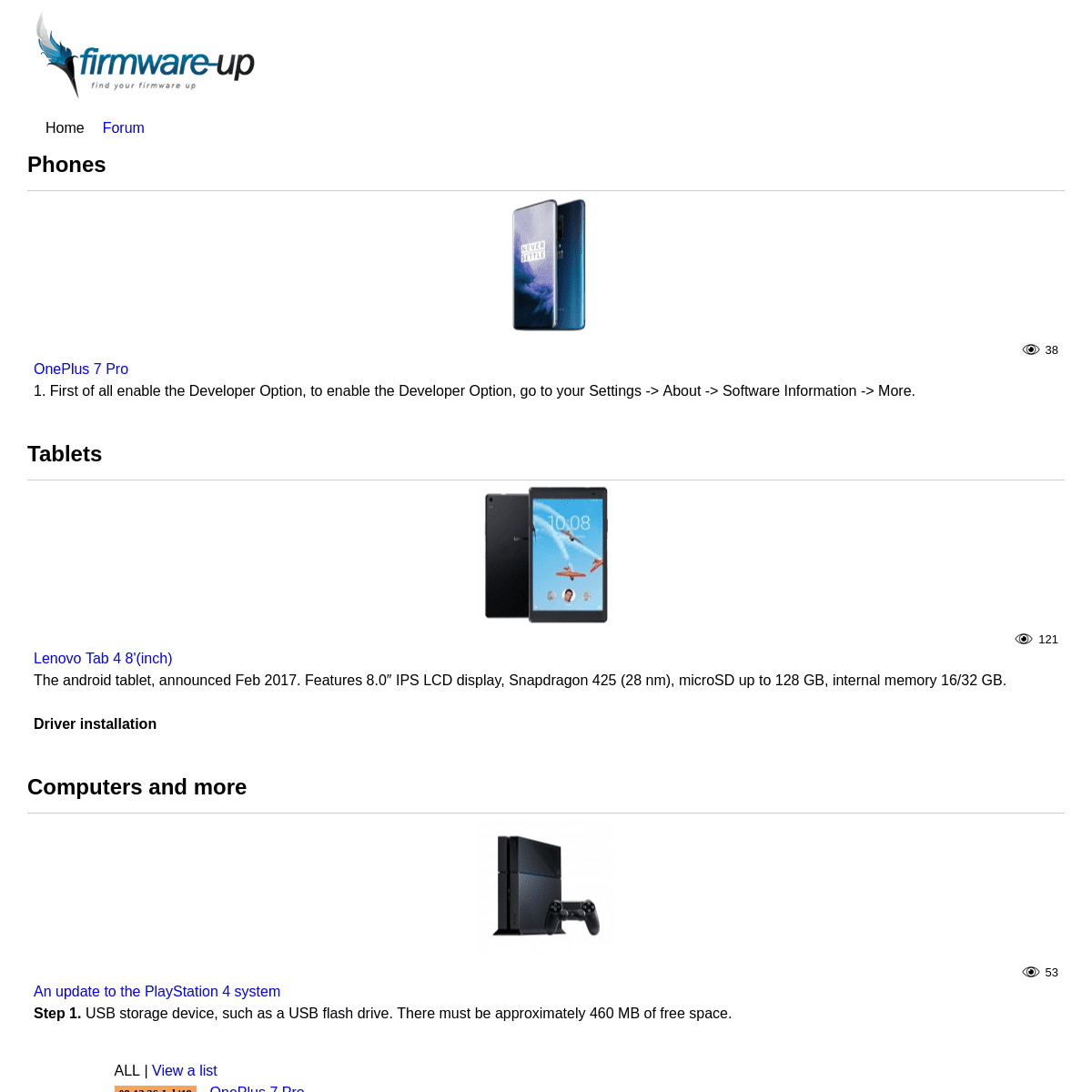 Firmware upgrade for any devices and more | firmware-up.com