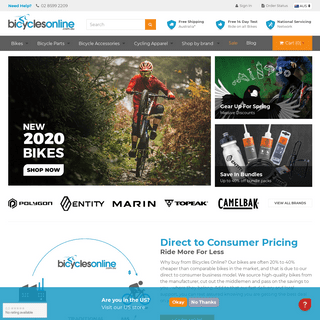 A complete backup of bicyclesonline.com.au