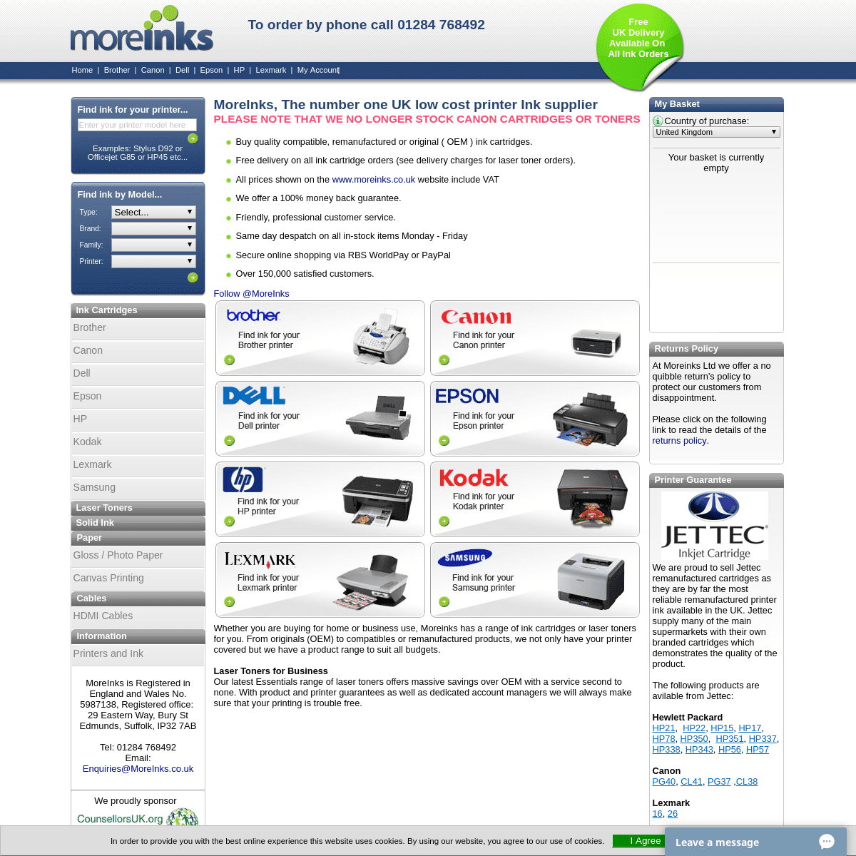 A complete backup of moreinks.co.uk
