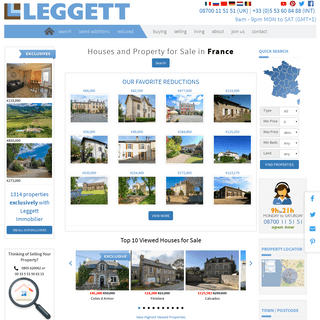 Houses for sale. Property in France by Leggett