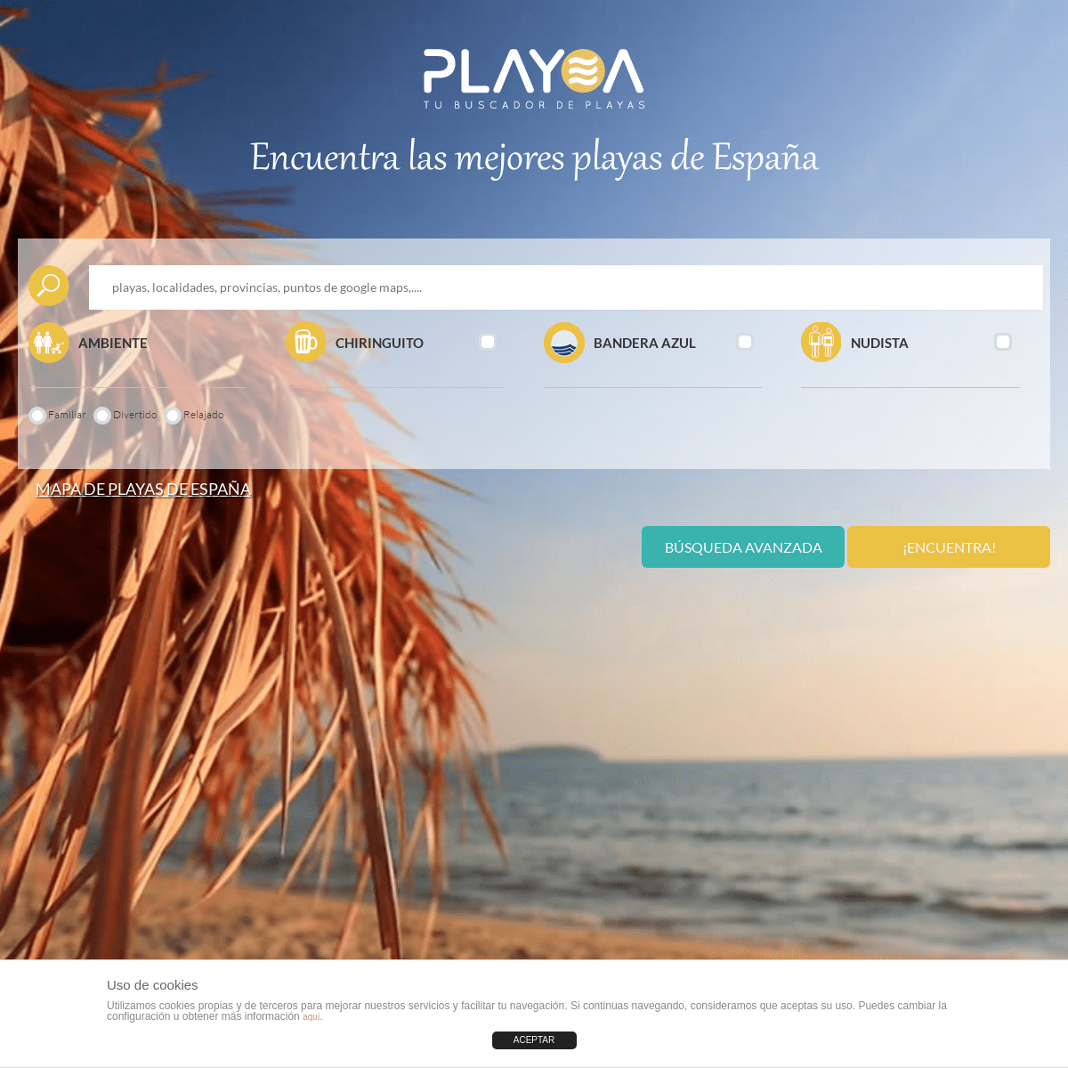  Encuentra las mejores playas de España | Playea.es tu buscador de playas 