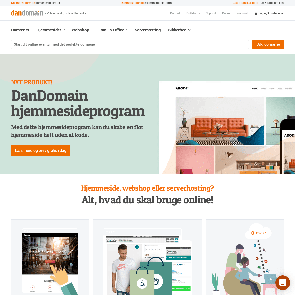 DanDomain | Webshop – Domæne – Web – Hosting