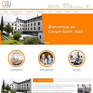Corum Saint Jean - Hébergement, restauration, location à Clermont Ferrand