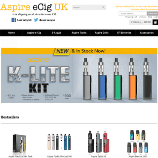 Aspire e-Cig, Coils, Tanks, Batteries, Nautilus, Vape UK | Aspire eCig UK Official