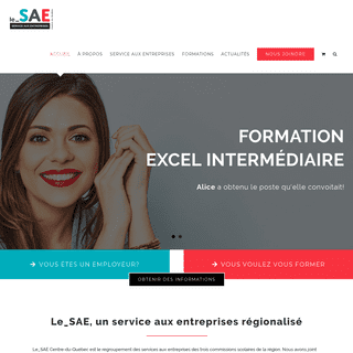 Le_SAE Centre-du-Québec | Formation | Service aux entreprises – Formations à Nicolet, Drummondville et Victoriaville