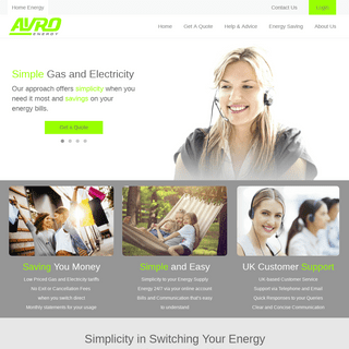 Avro Energy: Gas and Electricity Supplier — Simple Switch and Save
