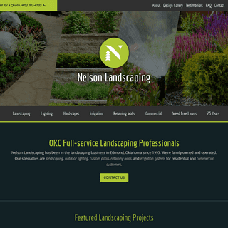 Professional Landscaping Services - Nelson Landscaping