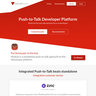 VoiceLayer - The Best Push-to-Talk Developer Platform