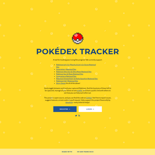 Pokédex Tracker | Track the Progress of Your Living Dex Completion