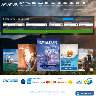 Aviatur agencia de viajes | Vuelos Baratos, Hoteles, Paquetes turísticos