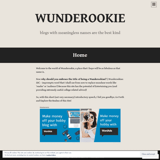 wunderookie | blogs with meaningless names are the best kind