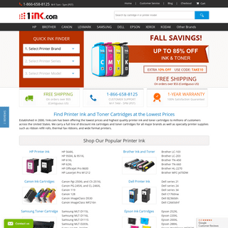 Printer Ink Cartridges & Toner Cartridge at Lowest Prices | 1ink