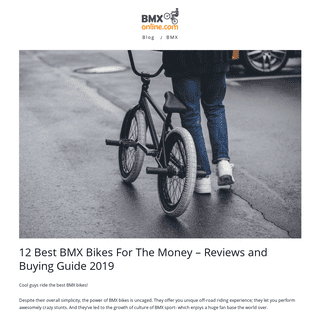 12 Best BMX Bikes For The Money – Reviews and Buying Guide 2019