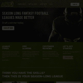 Fantasy Football Leagues - Apex Fantasy Football Money Leagues