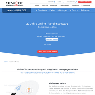  Online Vereinssoftware und Buchhaltungssoftware - SEWOBE